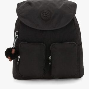 Kipling Fiona Medium Backpack Black Tonal NWOT